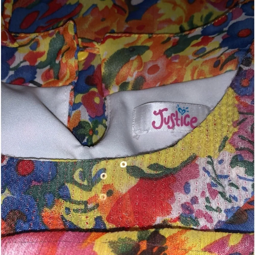 JUSTICE FLORAL DRESS